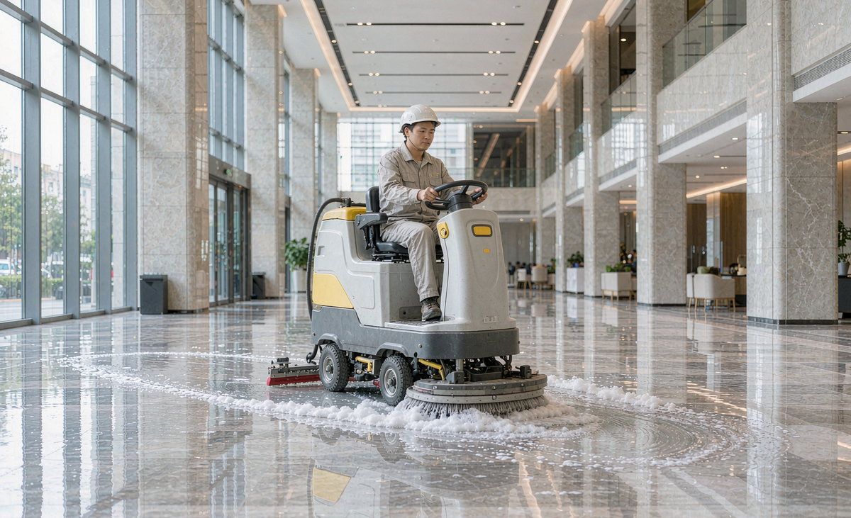 洗地机机械化清洗大堂 设备工具介绍