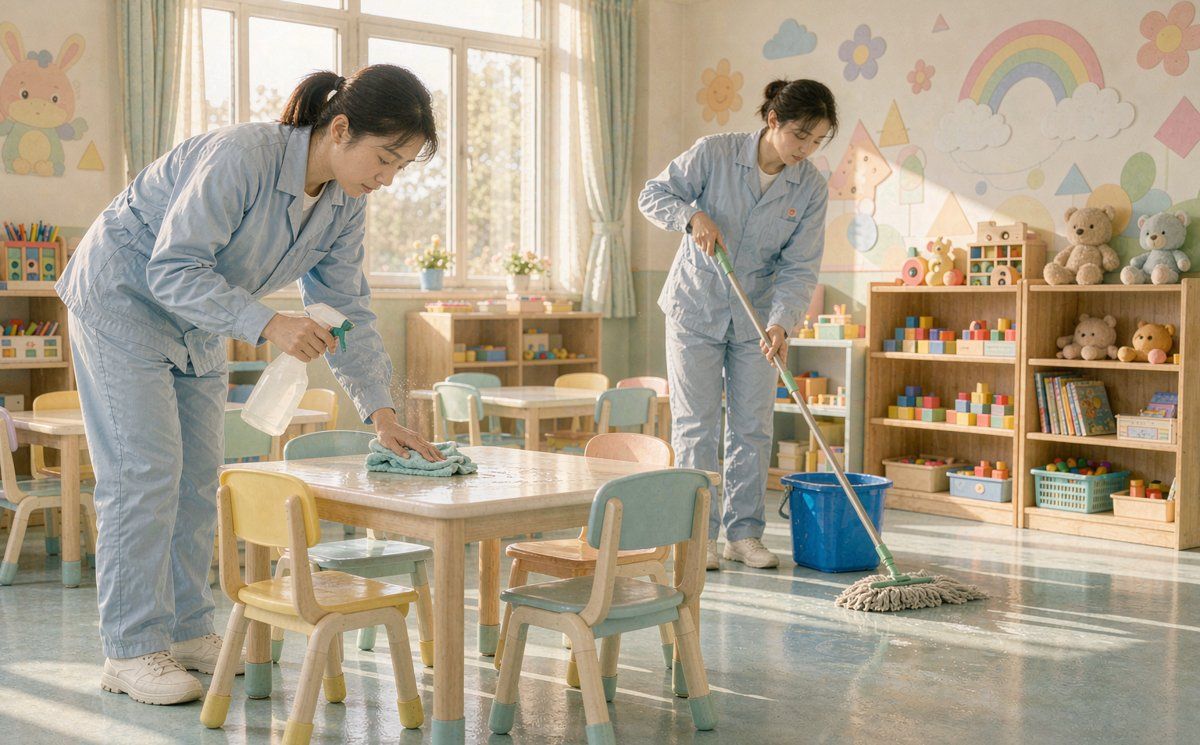 上海幼儿园学校开园保洁消毒怎么做卫生规范流程与验收标准