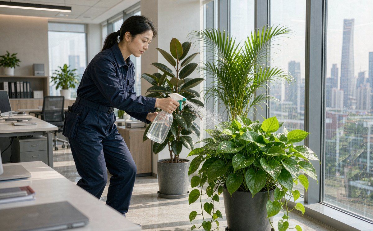 上海办公室绿植租摆养护怎么做植物选型养护频次与价格参考